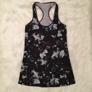 Lululemon cool racerback in "static blossom multi”
